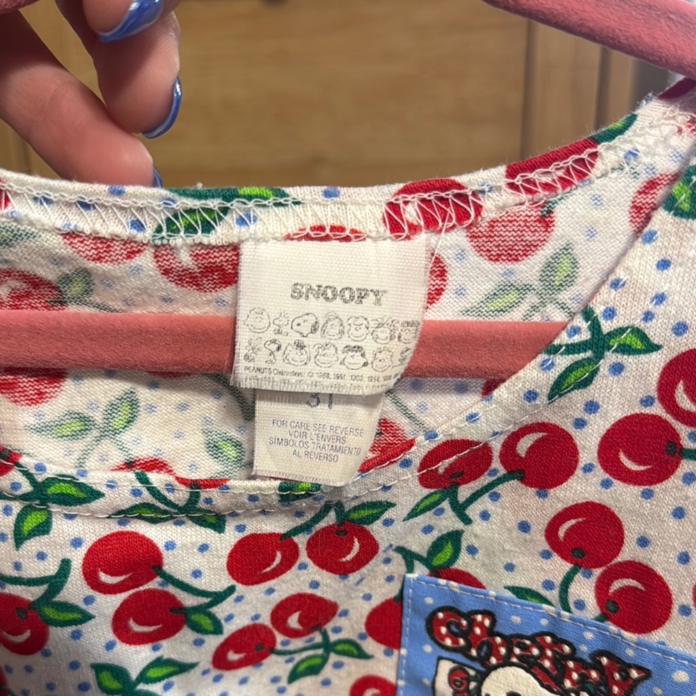 Vintage Snoopy Cherry Top - Picture 2 of 3